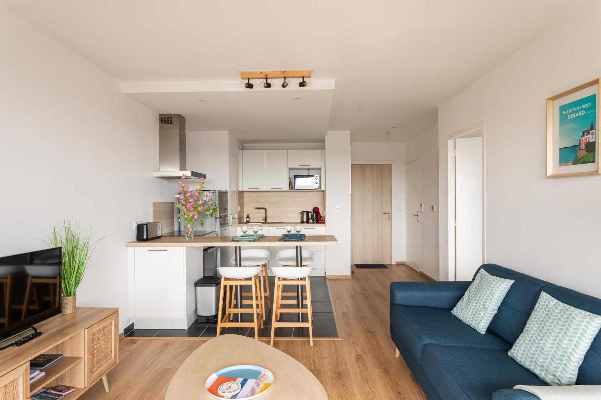 Men Du - Appt 4P A 800 Metres De La Plage ディナール エクステリア 写真